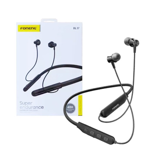 Foneng Bluetooth Neckband Earphones BL37 400mAh Black